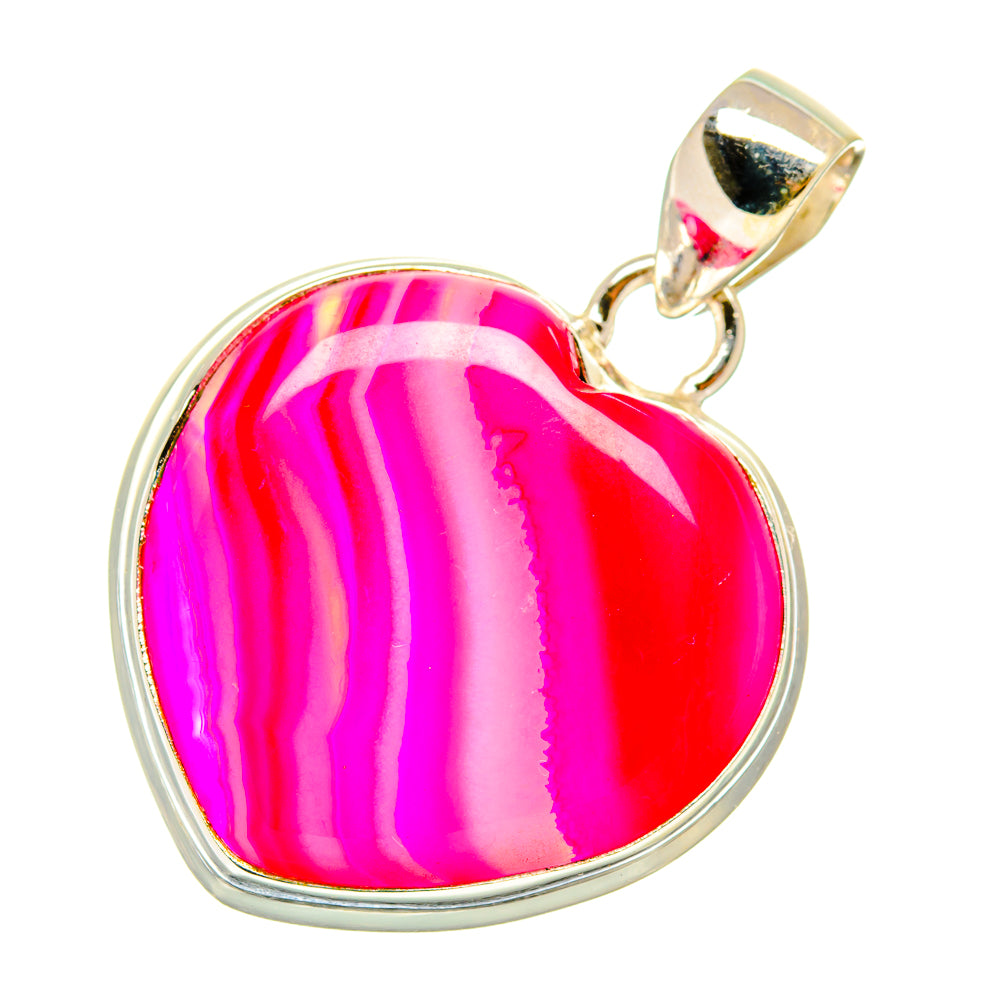 Pink Botswana Agate Pendants handcrafted by Anasilvercos - PD4426