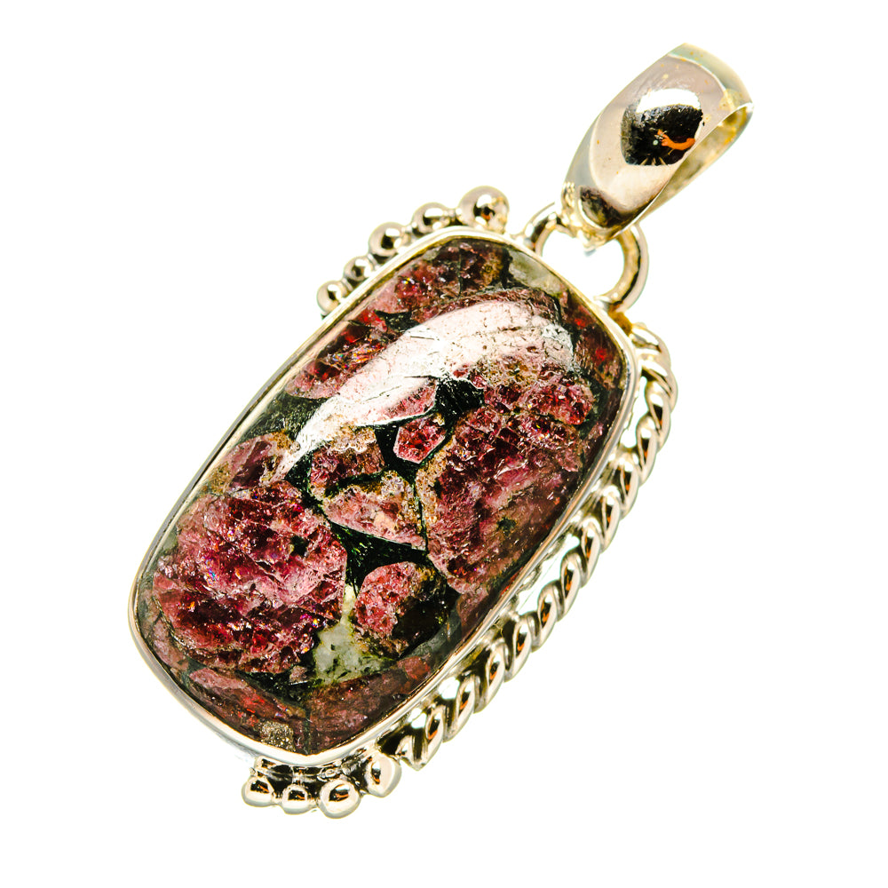 Russian Eudialyte Pendants handcrafted by Anasilvercos - PD4432