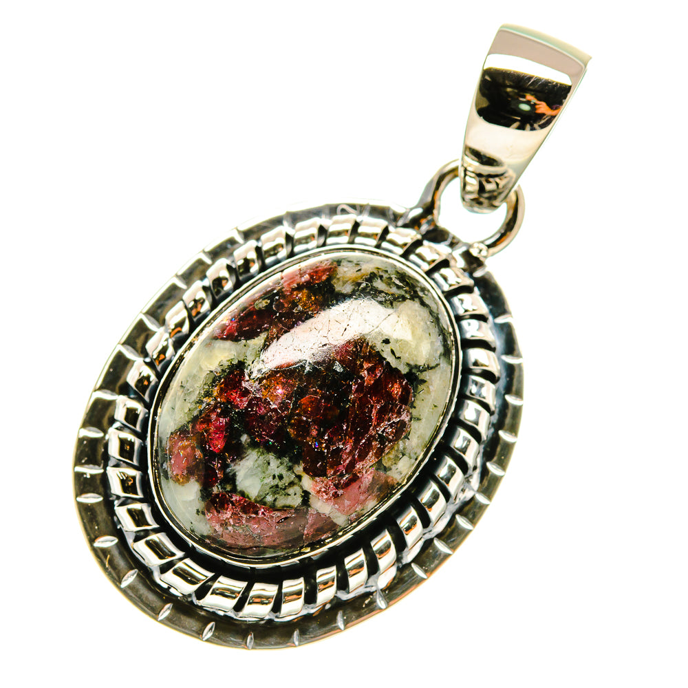 Russian Eudialyte Pendants handcrafted by Anasilvercos - PD4434