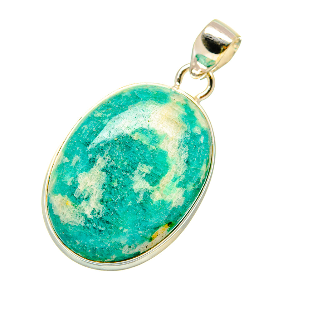 Peruvian Amazonite Pendants handcrafted by Anasilvercos - PD4438