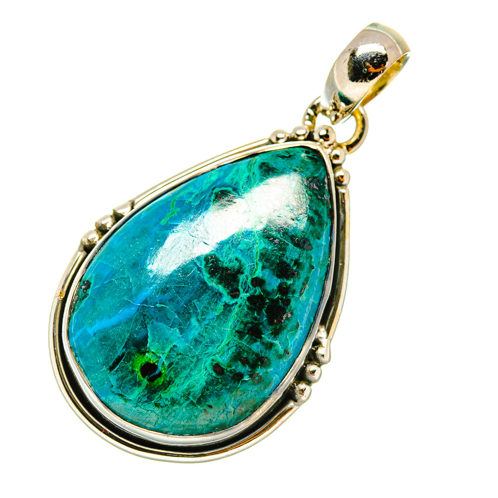 Chrysocolla Pendants handcrafted by Anasilvercos - PD4439