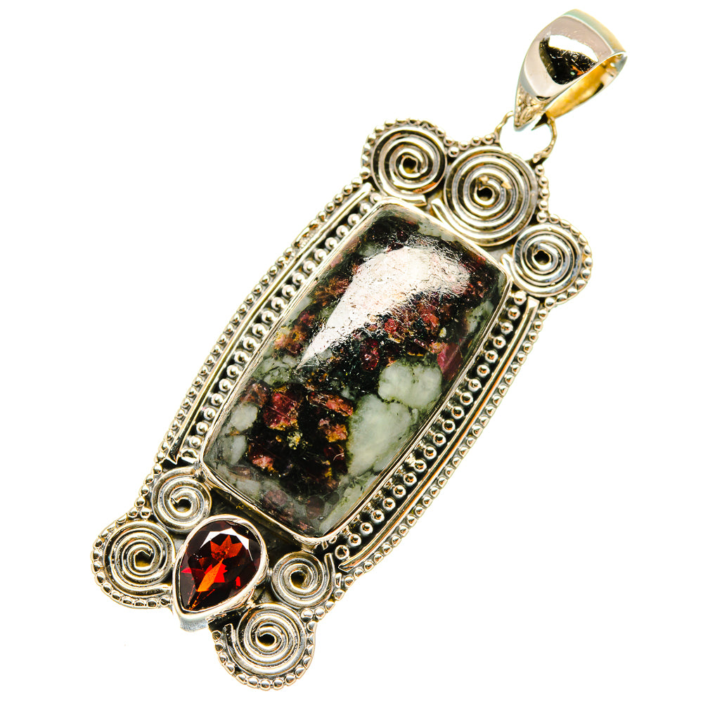 Russian Eudialyte Pendants handcrafted by Anasilvercos - PD4483