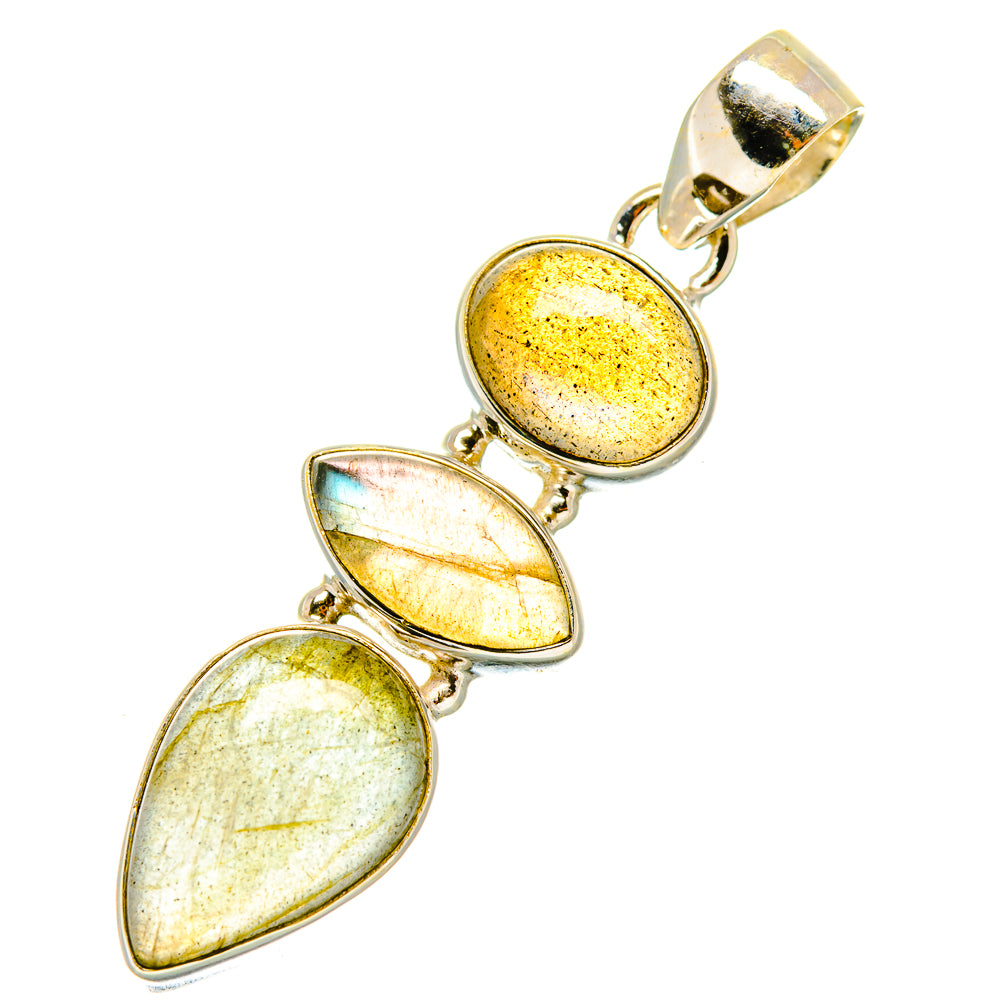 Labradorite Pendants handcrafted by Anasilvercos - PD4490 - Photo 2