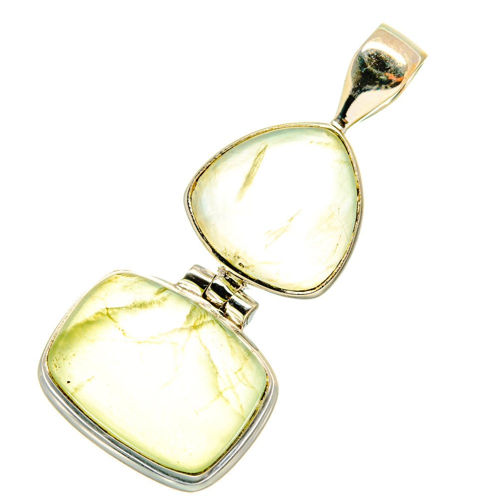 Prehnite Pendants handcrafted by Anasilvercos - PD4495 - Photo 2