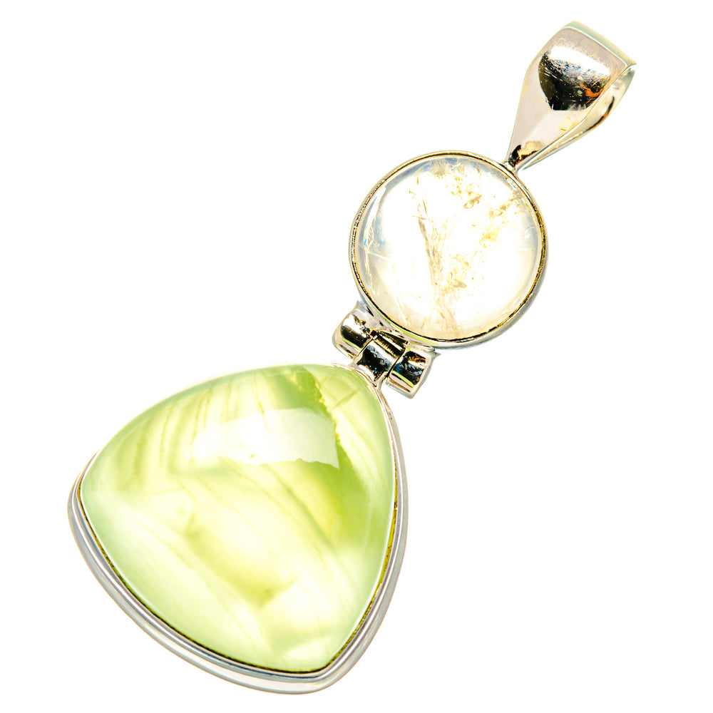 Prehnite Pendants handcrafted by Anasilvercos - PD4497