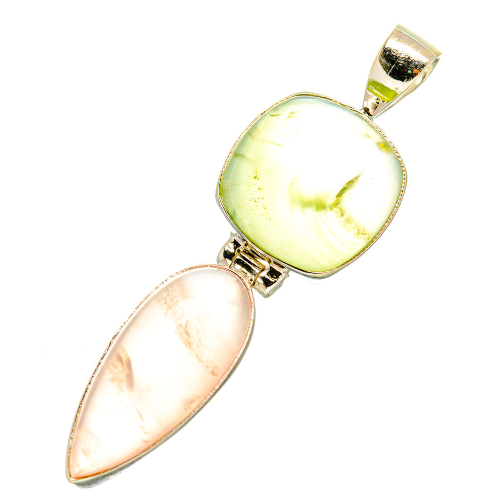 Rose Quartz Pendants handcrafted by Anasilvercos - PD4522