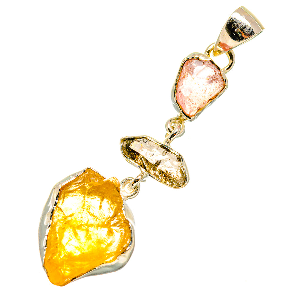 Citrine Pendants handcrafted by Anasilvercos - PD4524