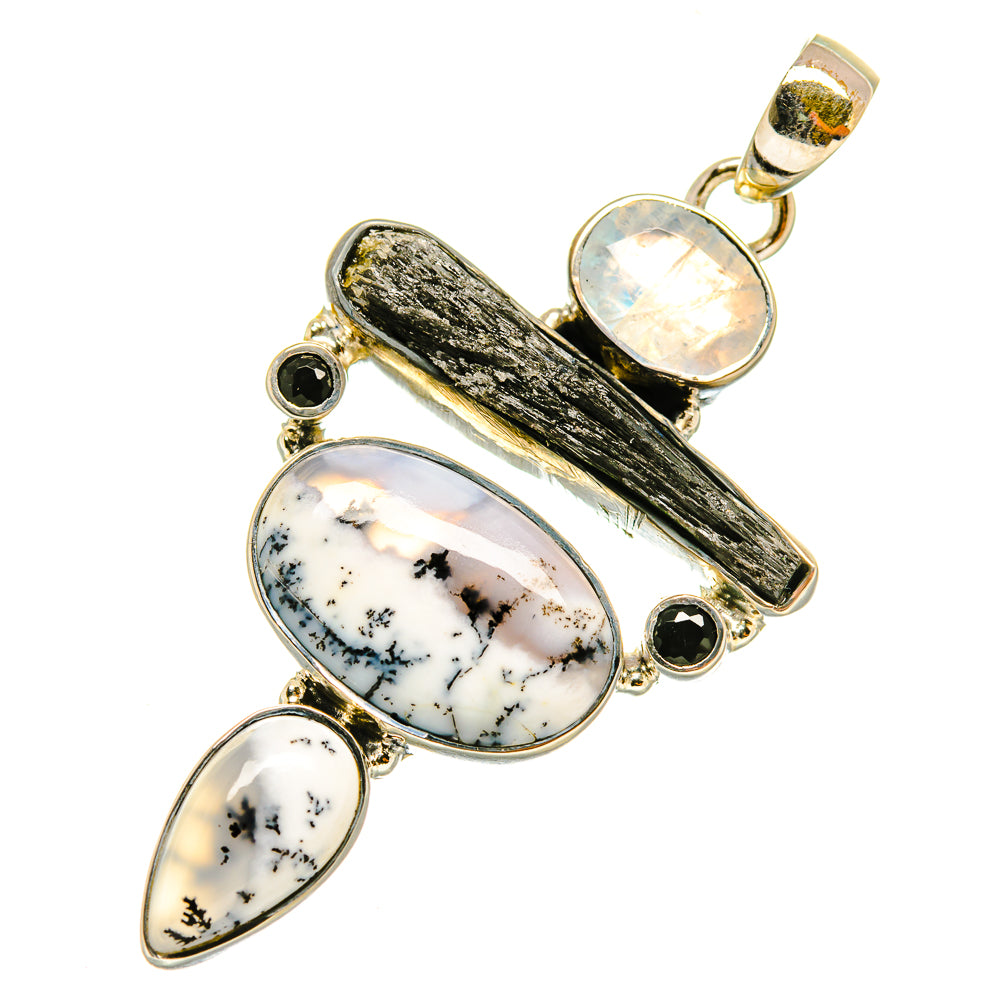 Dendritic Opal Pendants handcrafted by Anasilvercos - PD4529