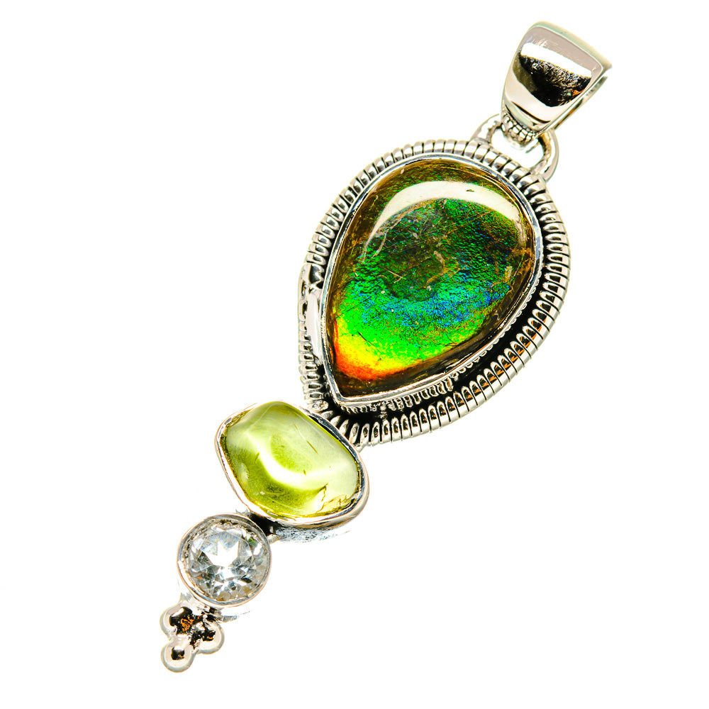 Ammolite Pendants handcrafted by Anasilvercos - PD4555