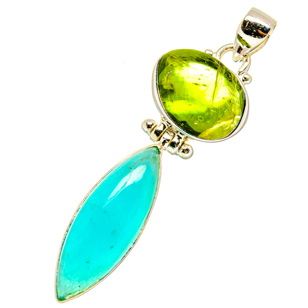 Larimar Pendants handcrafted by Anasilvercos - PD4566