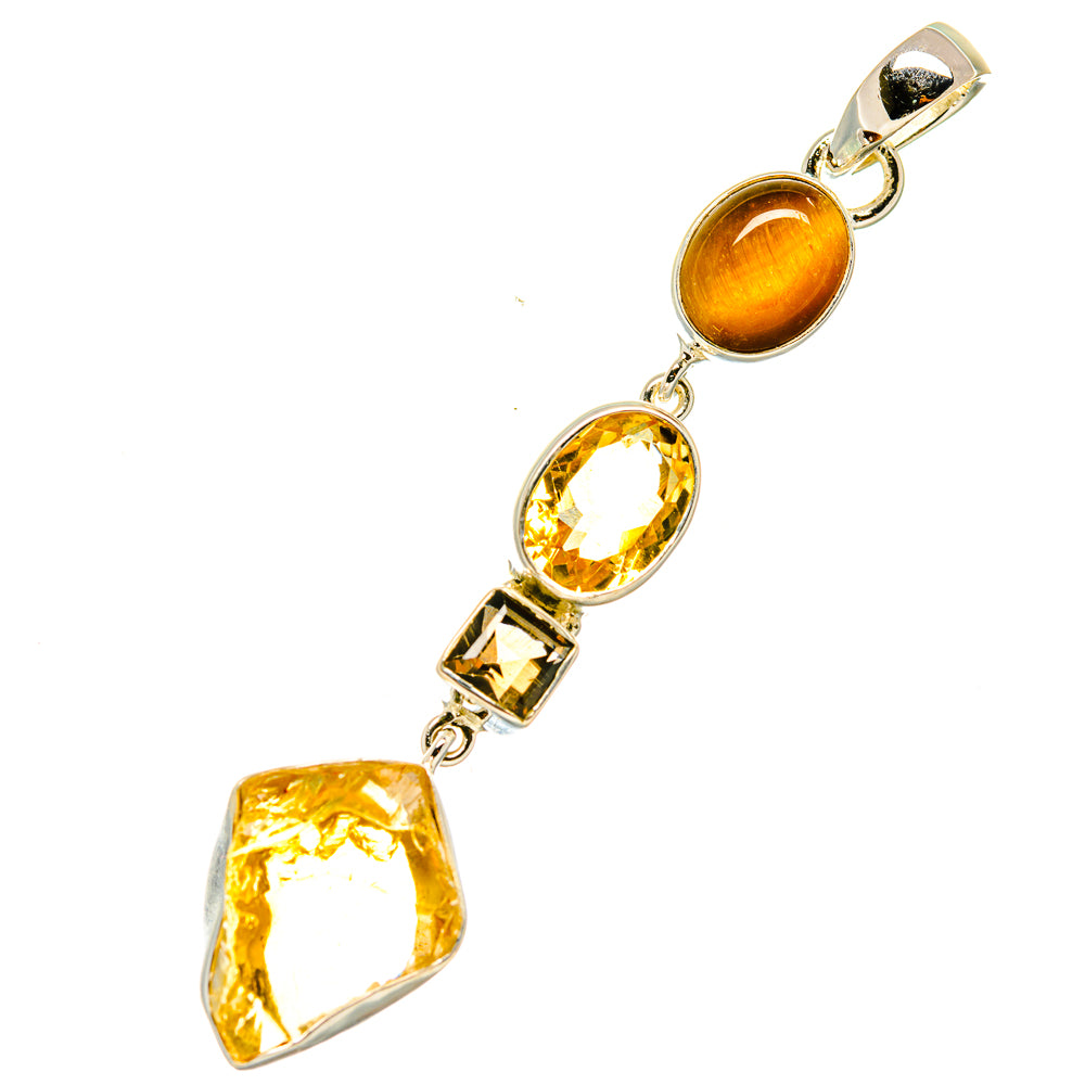 Citrine Pendants handcrafted by Anasilvercos - PD4575