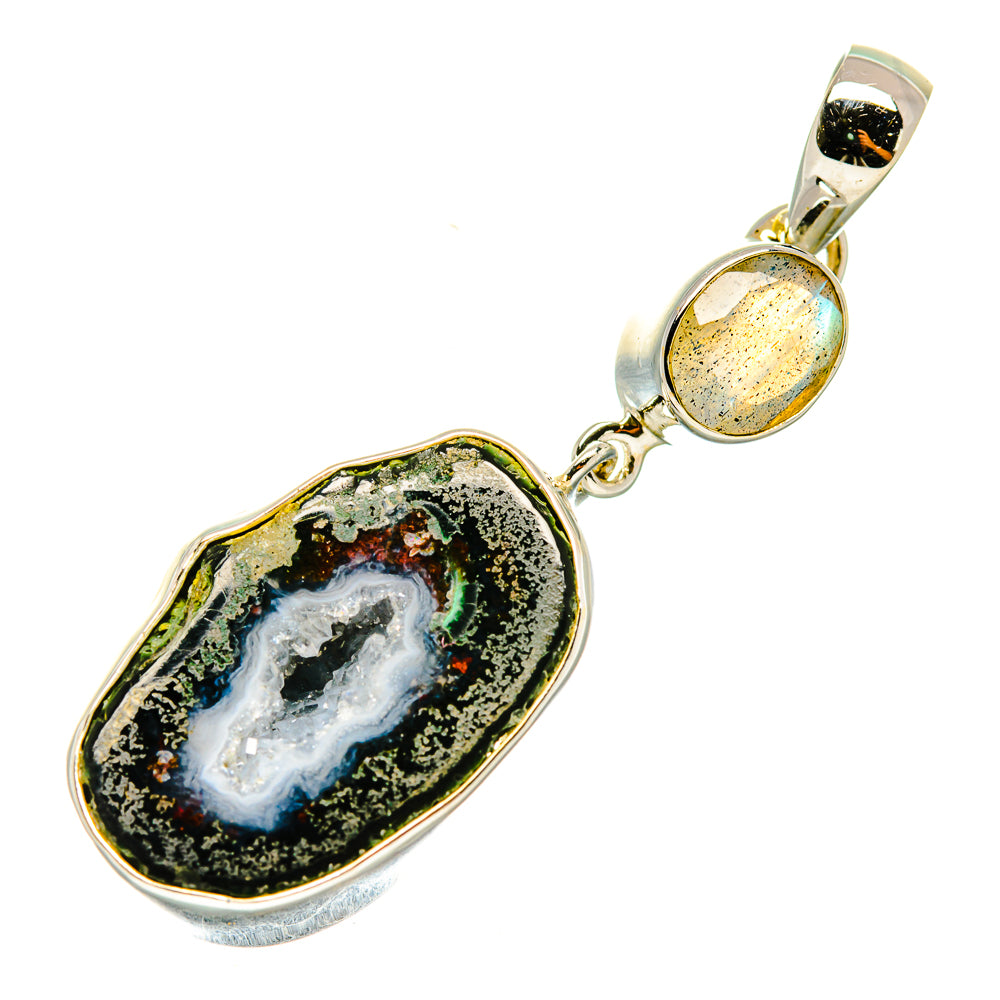 Coconut Geode Druzy Pendants handcrafted by Anasilvercos - PD4579