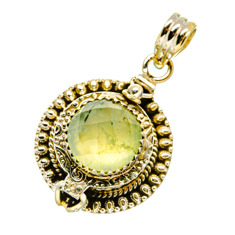 Prehnite Pendants handcrafted by Anasilvercos - PD4588
