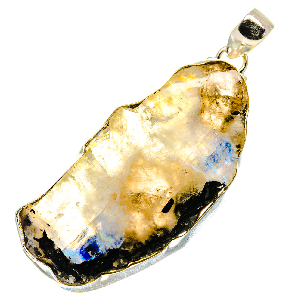 Rainbow Moonstone Pendants handcrafted by Anasilvercos - PD759588