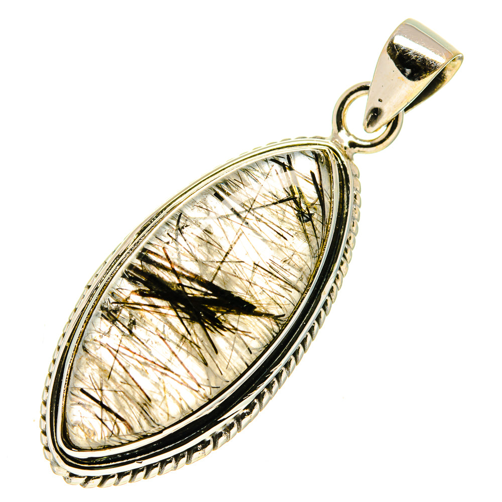 Tourmalinated Quartz Pendants handcrafted by Anasilvercos - PD759598