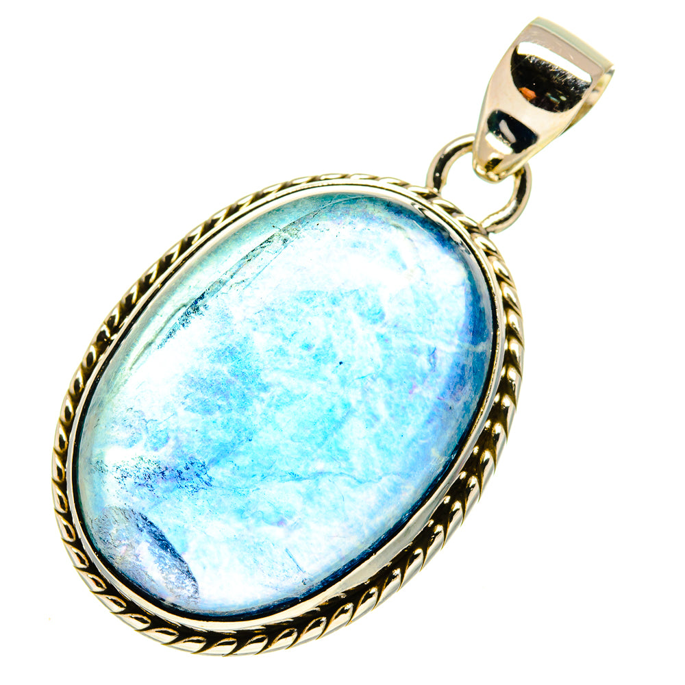 Blue Fluorite Pendants handcrafted by Anasilvercos - PD759599