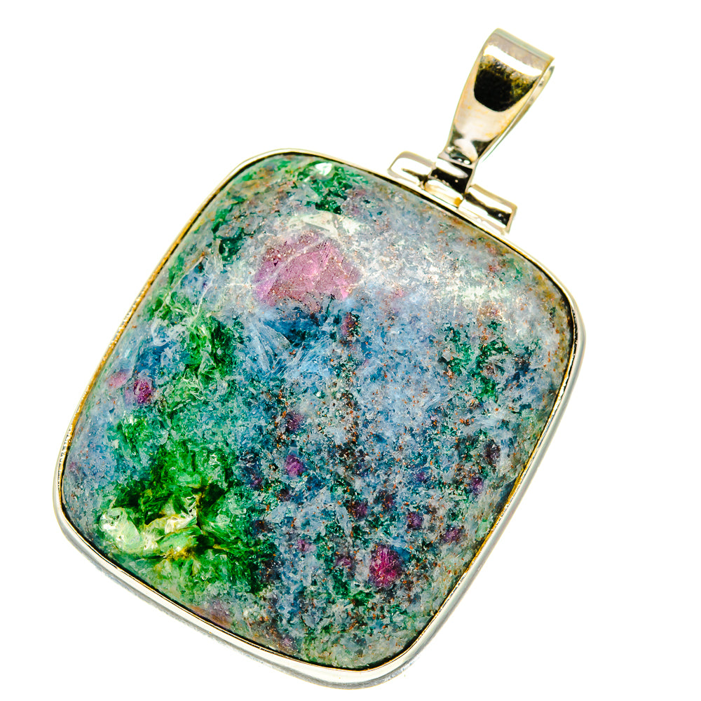 Ruby Fuchsite Pendants handcrafted by Anasilvercos - PD759607