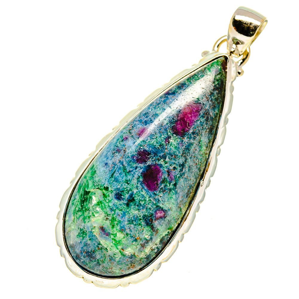 Ruby Fuchsite Pendants handcrafted by Anasilvercos - PD759608