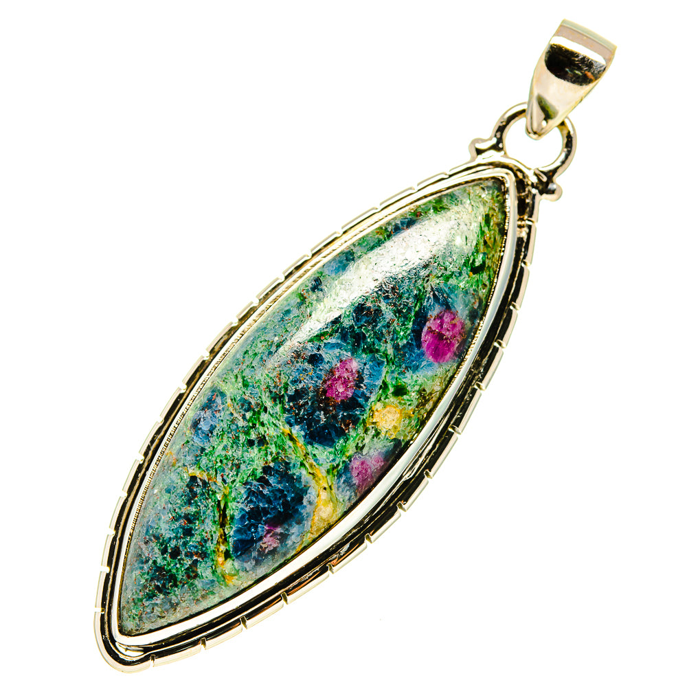 Ruby Fuchsite Pendants handcrafted by Anasilvercos - PD759626