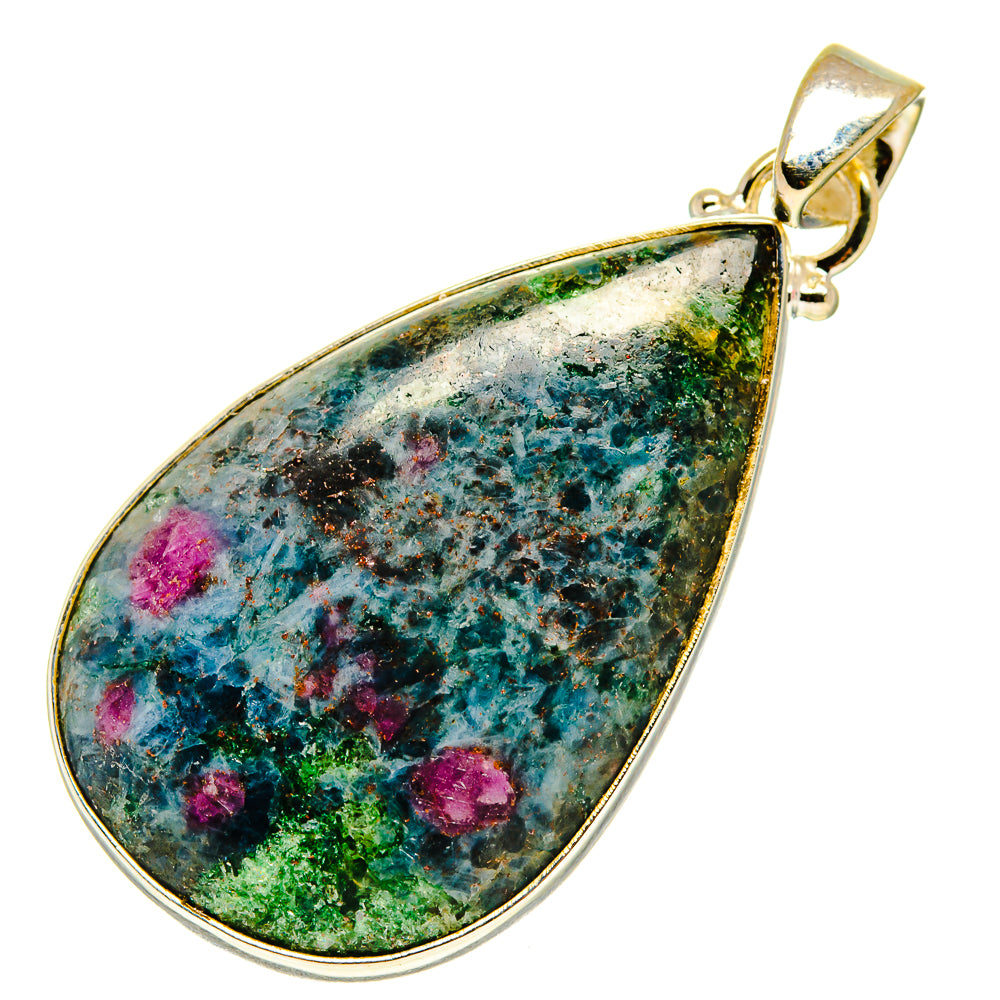 Ruby Fuchsite Pendants handcrafted by Anasilvercos - PD759629