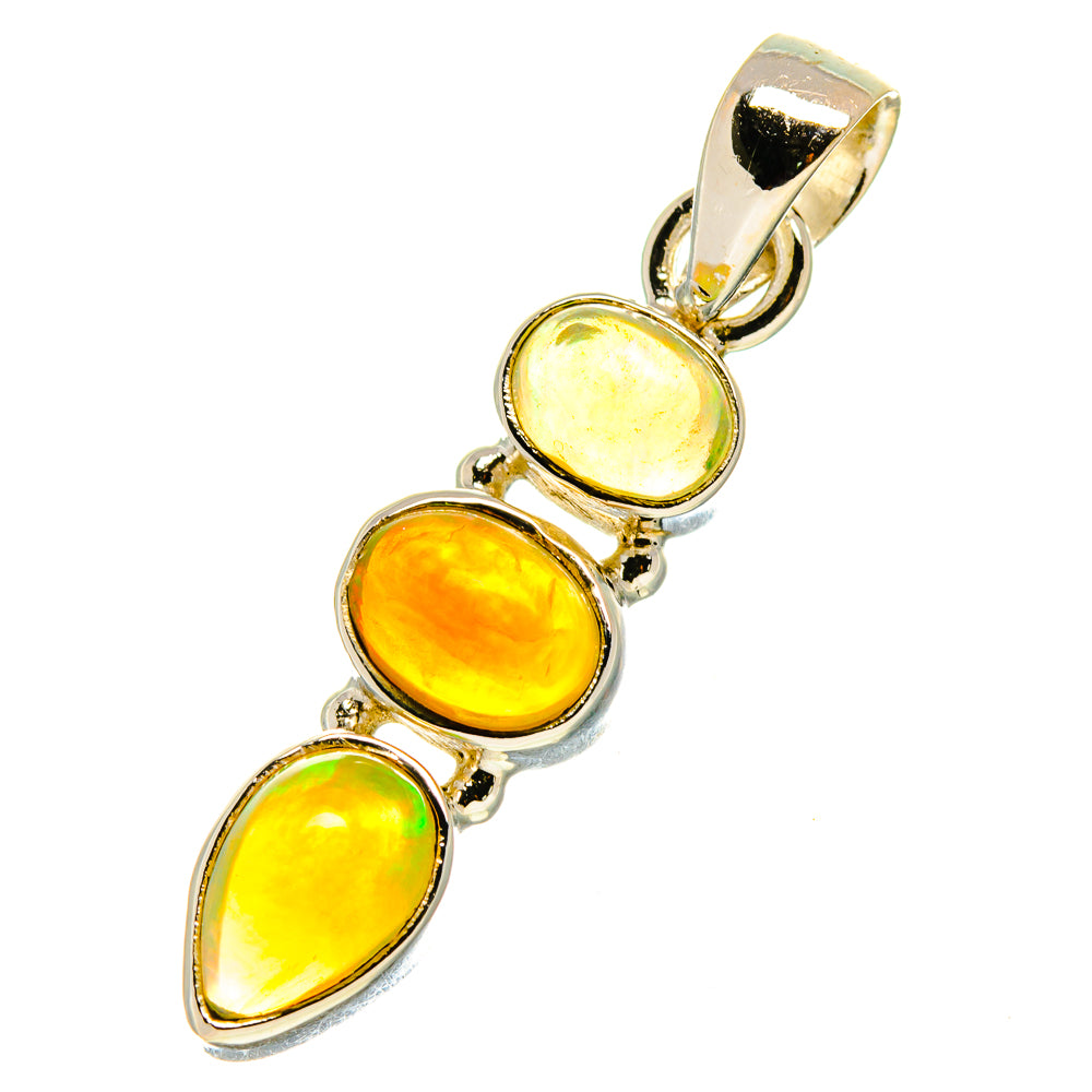 Ethiopian Opal Pendants handcrafted by Anasilvercos - PD759633