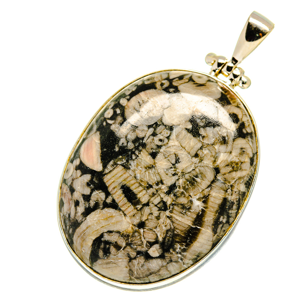 Crinoid Fossil Pendants handcrafted by Anasilvercos - PD759635