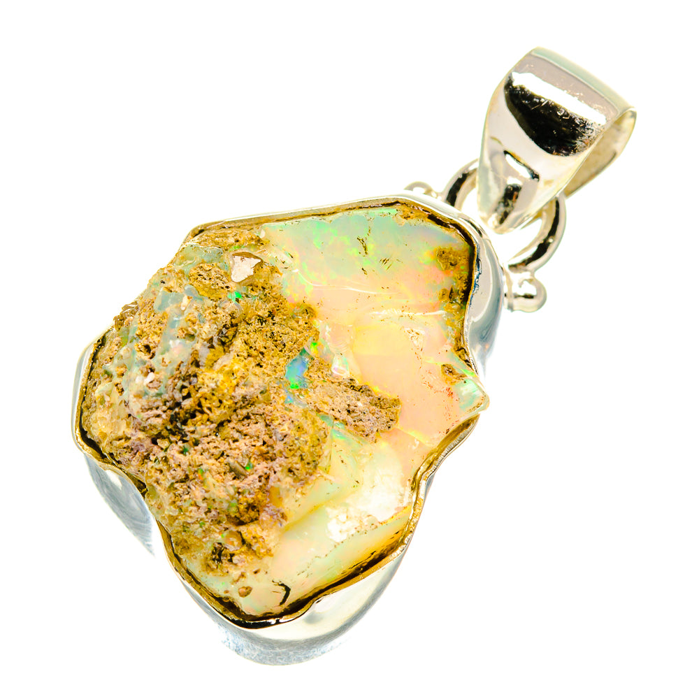 Ethiopian Opal Pendants handcrafted by Anasilvercos - PD759642