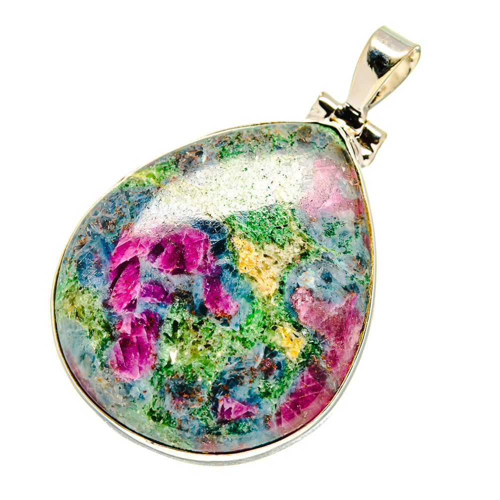 Ruby Fuchsite Pendants handcrafted by Anasilvercos - PD759650