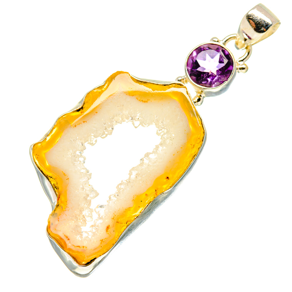 Geode Slice Pendants handcrafted by Anasilvercos - PD759674