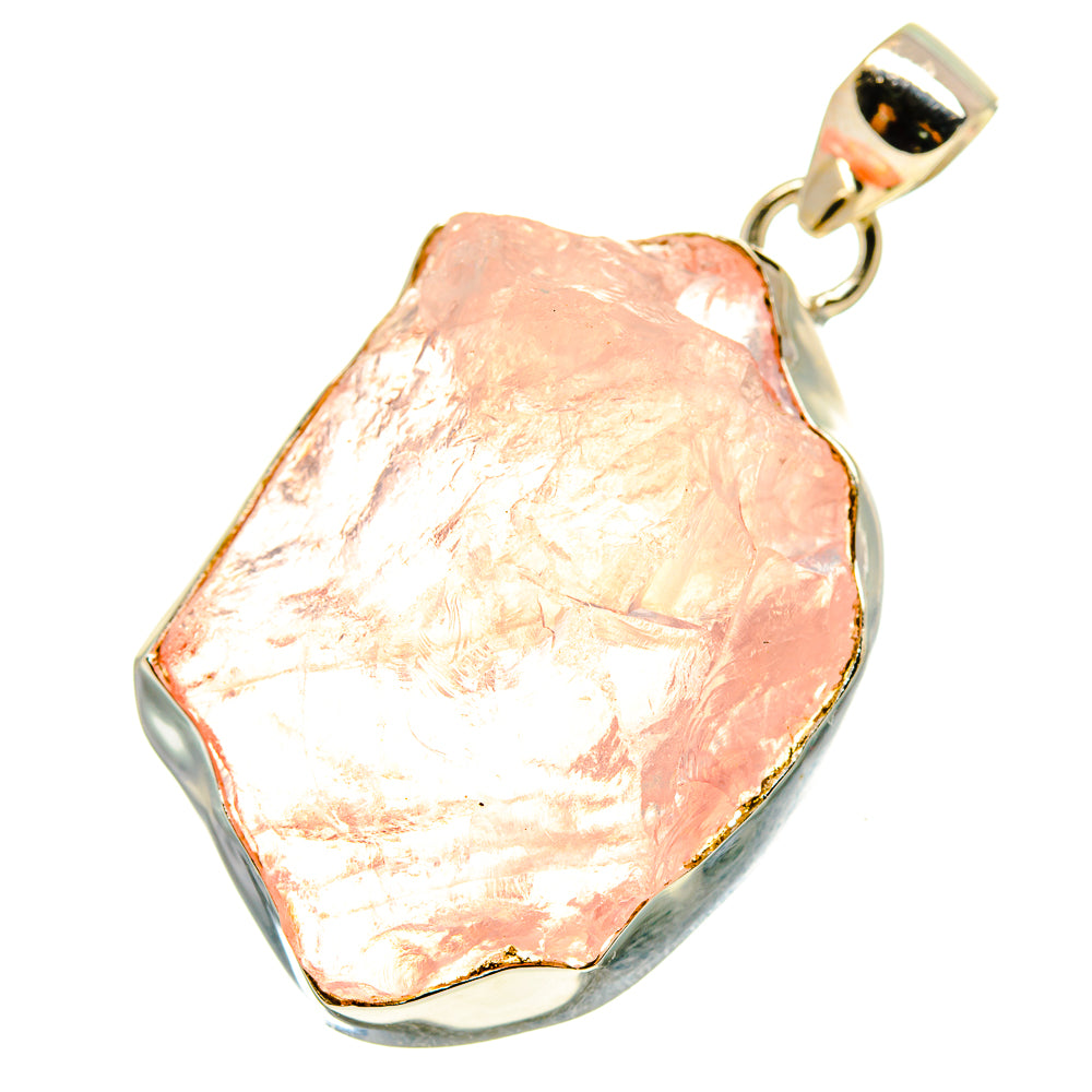 Rose Quartz Pendants handcrafted by Anasilvercos - PD759680