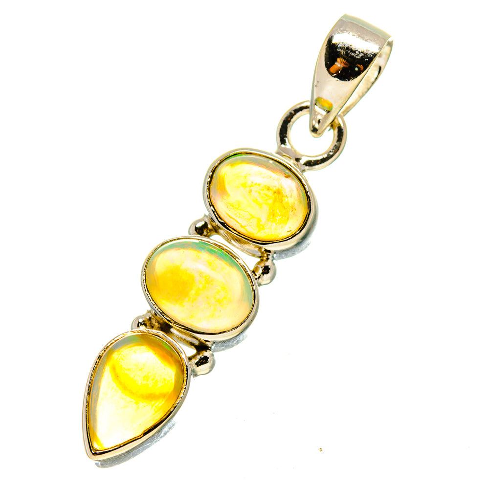 Ethiopian Opal Pendants handcrafted by Anasilvercos - PD759683