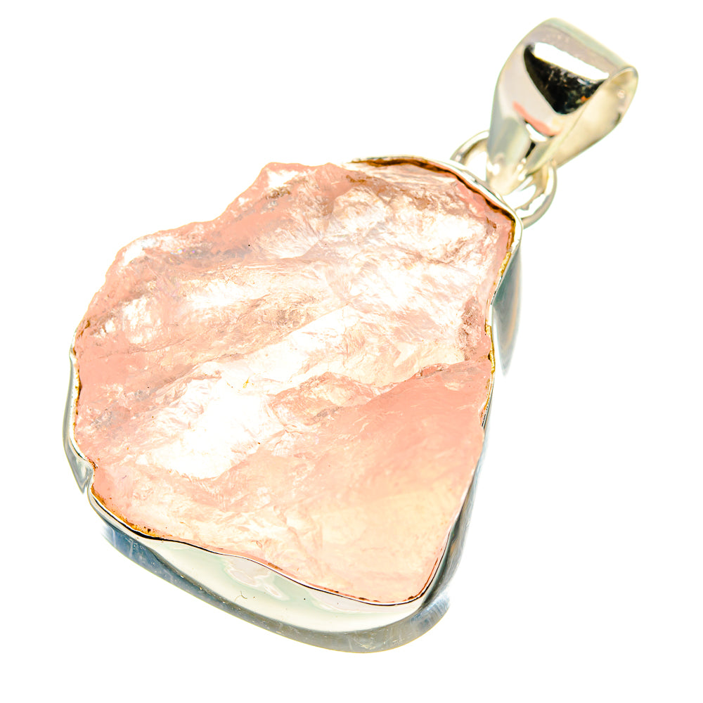Rose Quartz Pendants handcrafted by Anasilvercos - PD759700