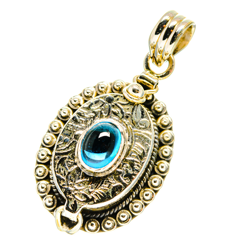 Blue Fluorite Pendants handcrafted by Anasilvercos - PD759710