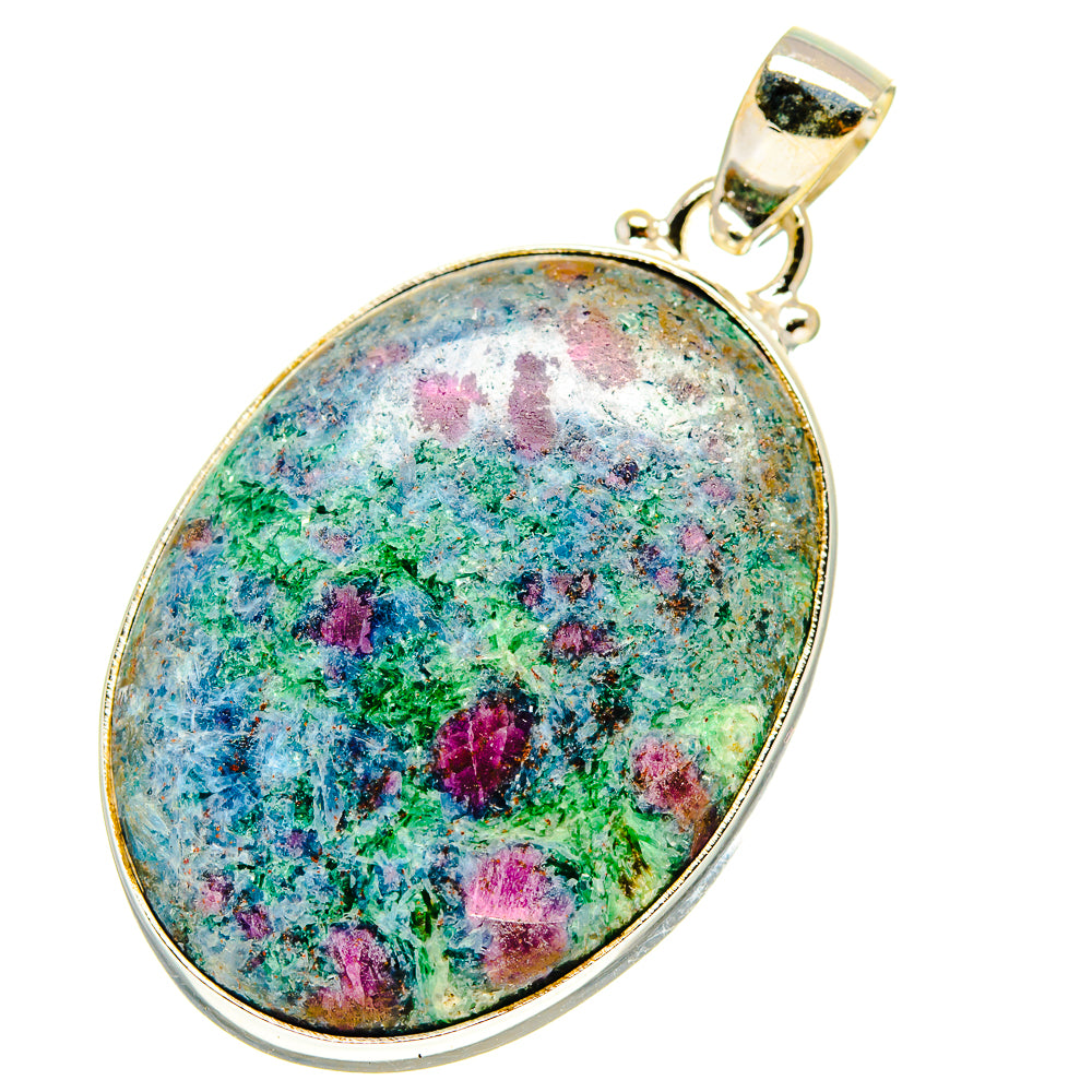 Ruby Fuchsite Pendants handcrafted by Anasilvercos - PD759718