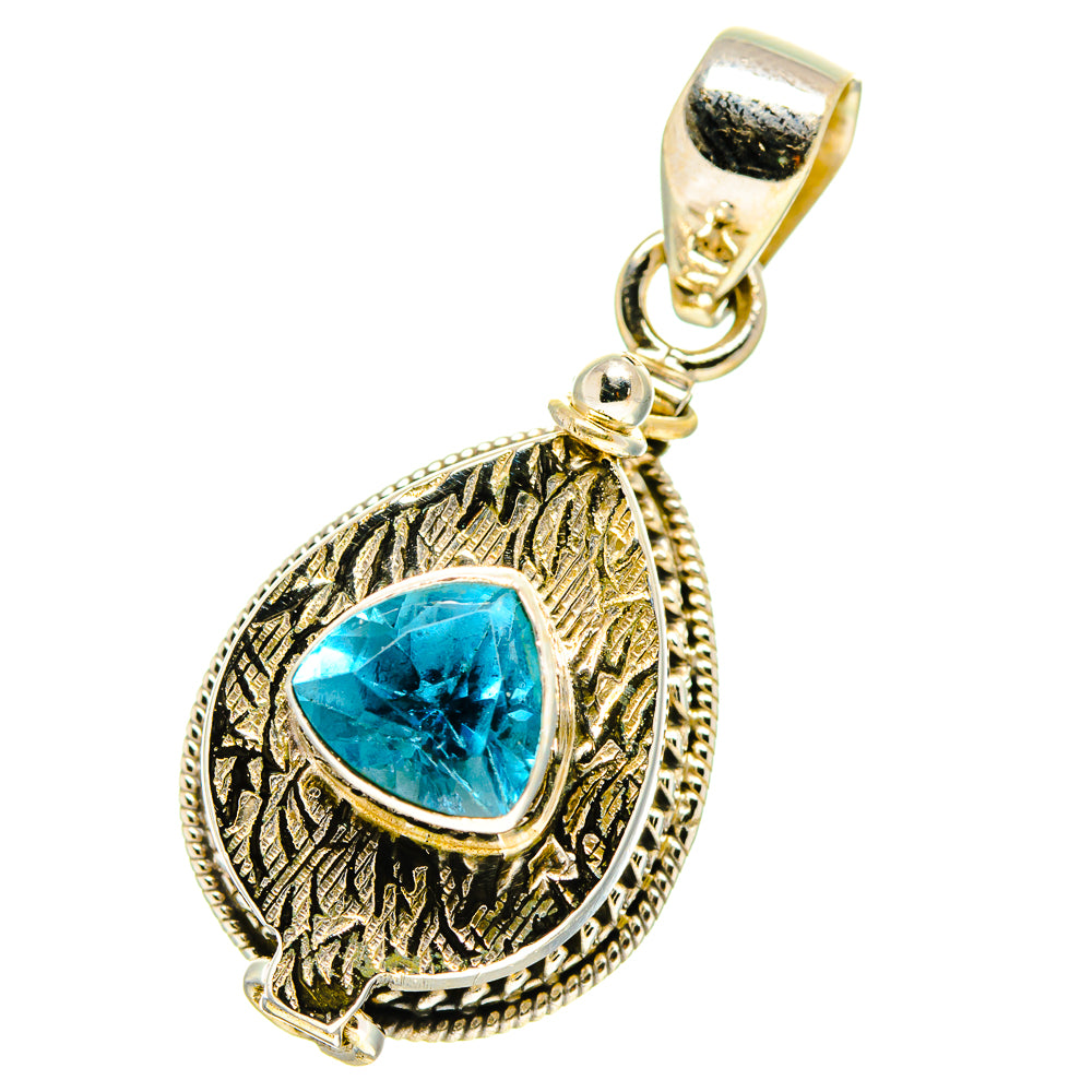 Blue Topaz Pendants handcrafted by Anasilvercos - PD759722