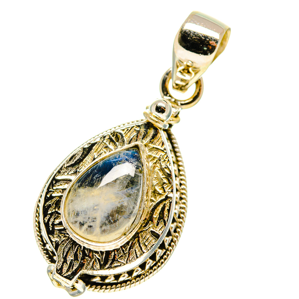 Rainbow Moonstone Pendants handcrafted by Anasilvercos - PD759744