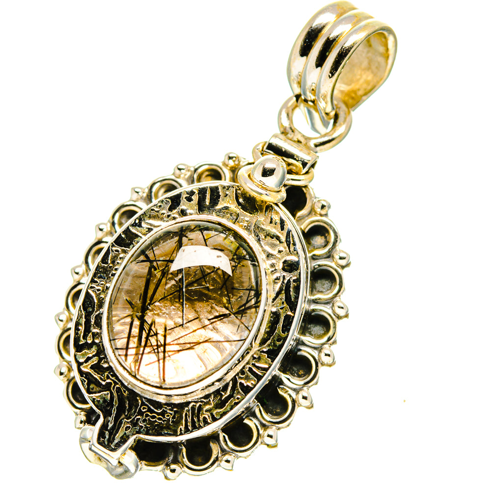 Tourmalinated Quartz Pendants handcrafted by Anasilvercos - PD759758