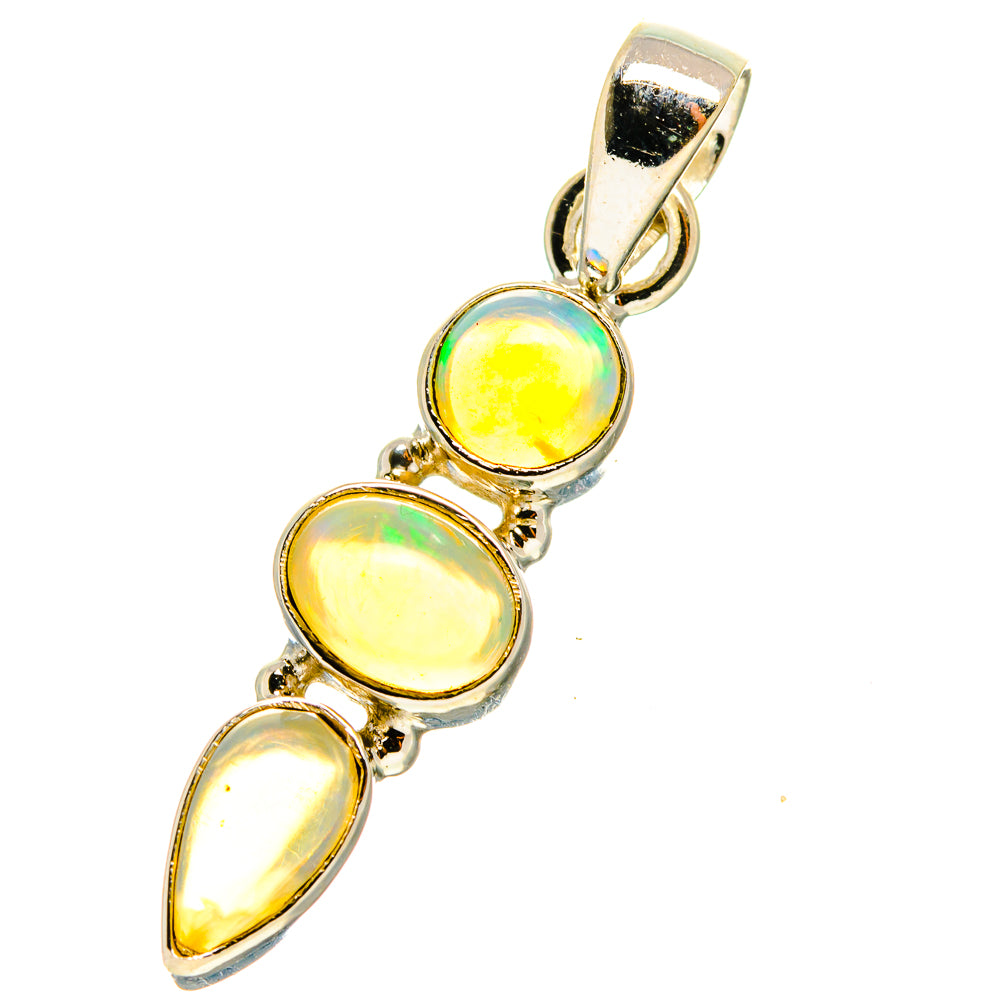 Ethiopian Opal Pendants handcrafted by Anasilvercos - PD759762