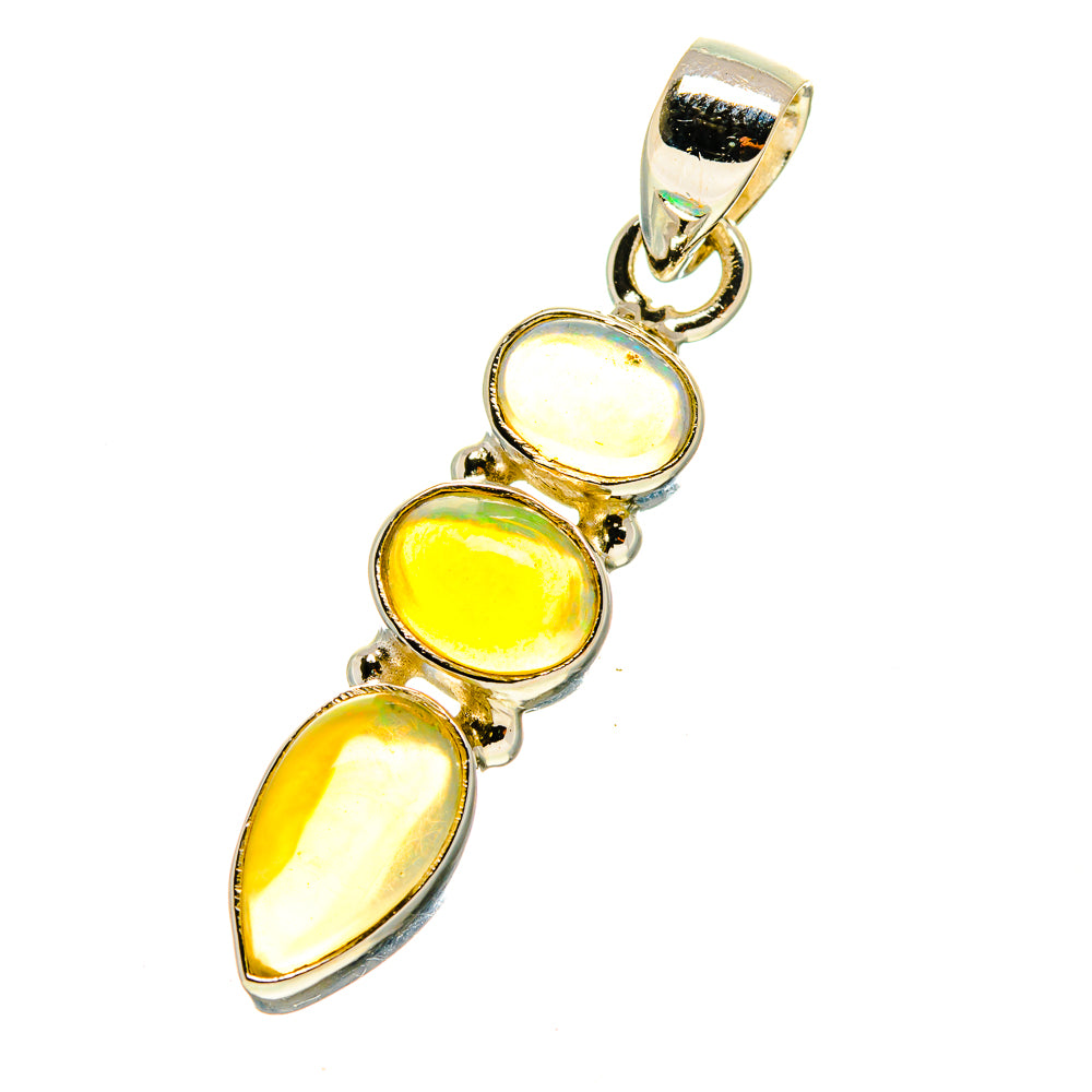 Ethiopian Opal Pendants handcrafted by Anasilvercos - PD759779