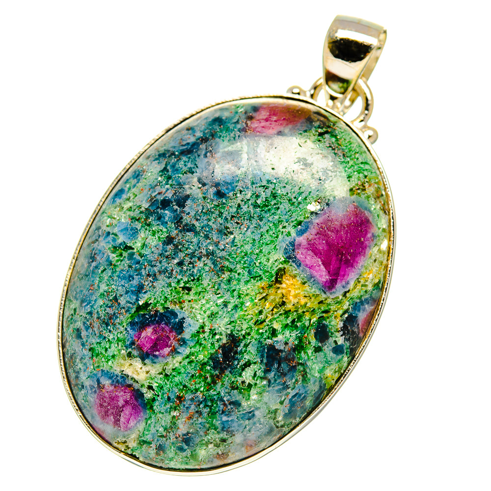 Ruby Fuchsite Pendants handcrafted by Anasilvercos - PD759783