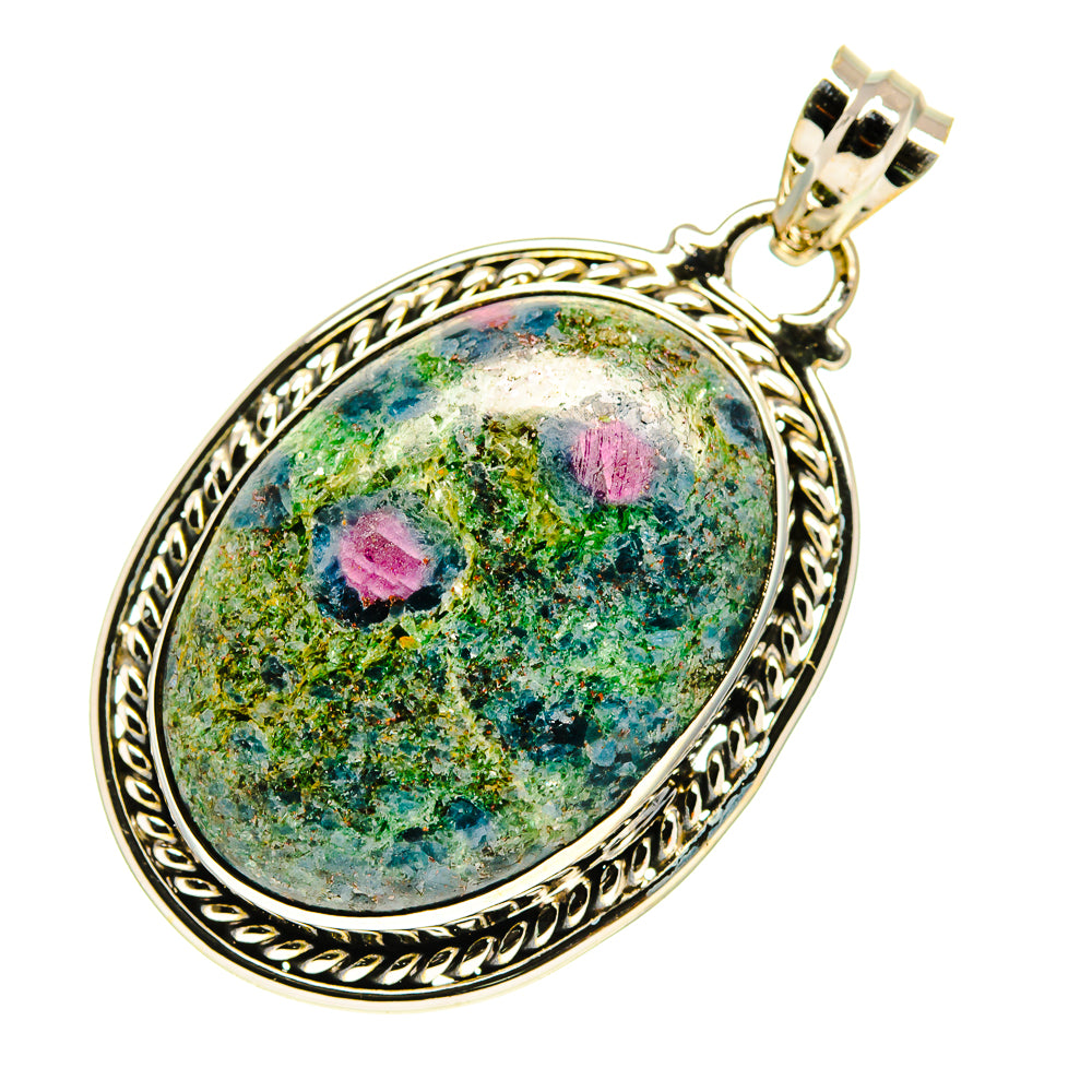 Ruby Fuchsite Pendants handcrafted by Anasilvercos - PD759811
