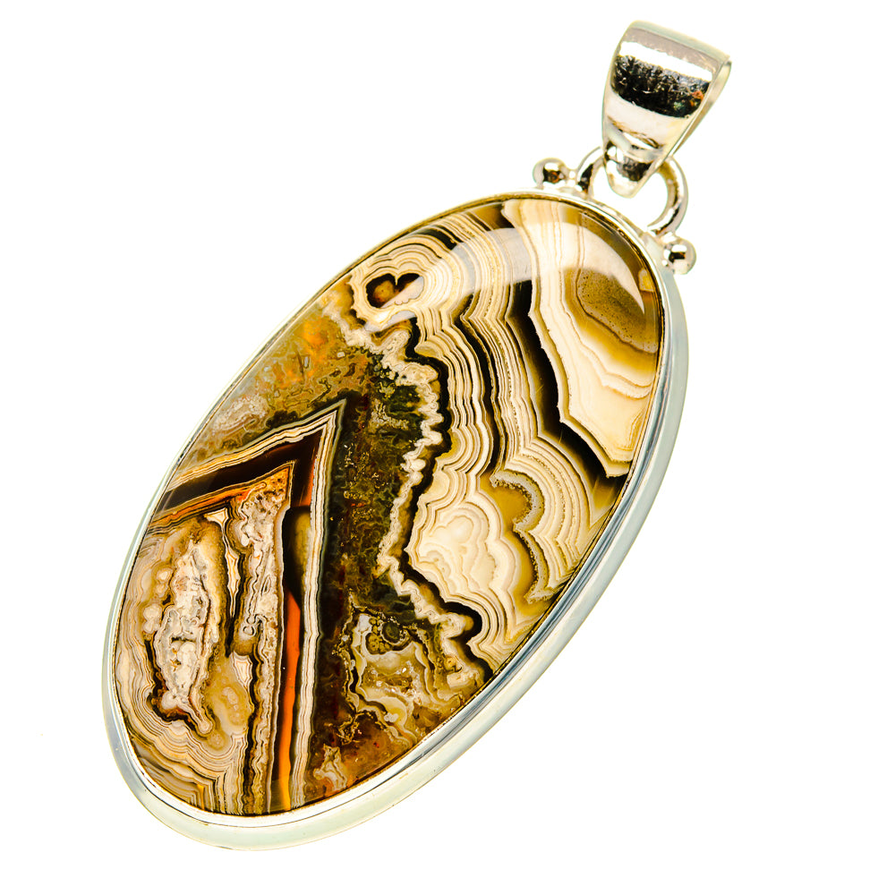 Laguna Lace Agate Pendants handcrafted by Anasilvercos - PD759815
