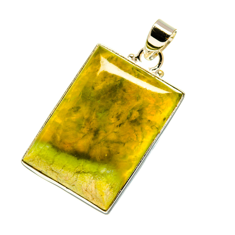 Australian Green Opal Pendants handcrafted by Anasilvercos - PD759816