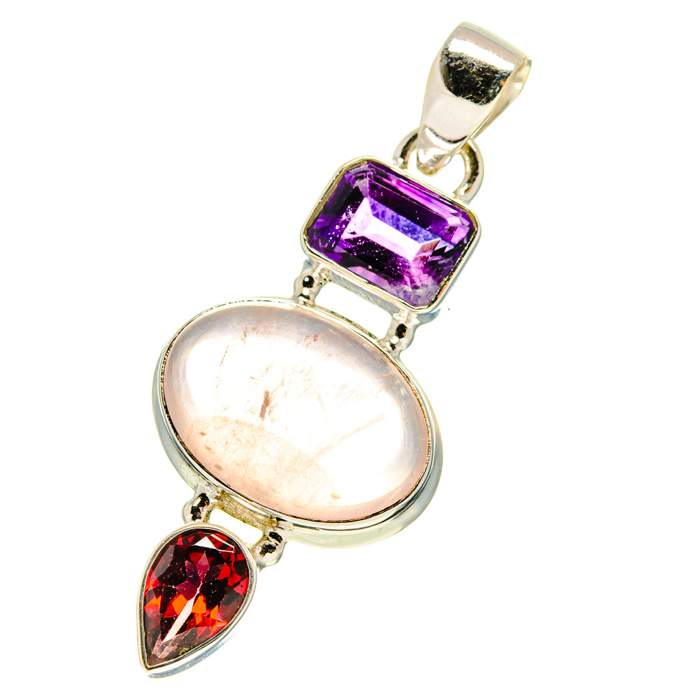 Rose Quartz Pendants handcrafted by Anasilvercos - PD759829