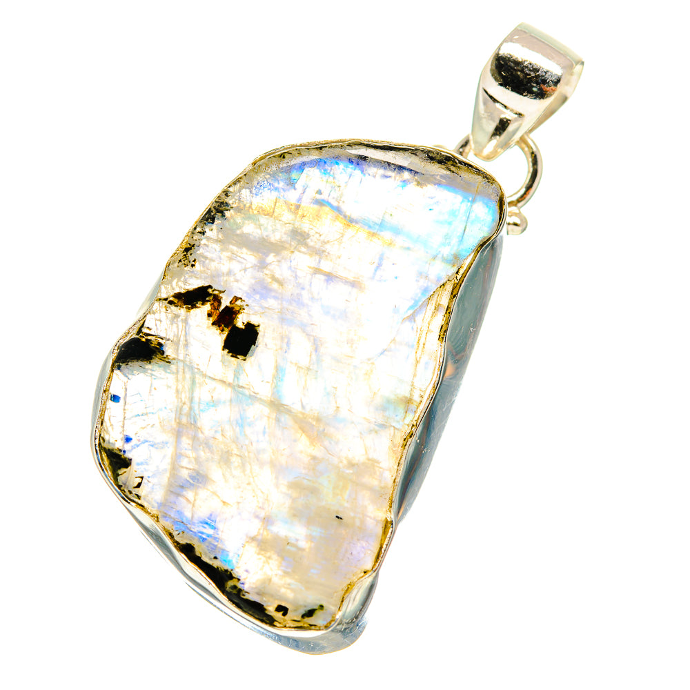 Rainbow Moonstone Pendants handcrafted by Anasilvercos - PD759846