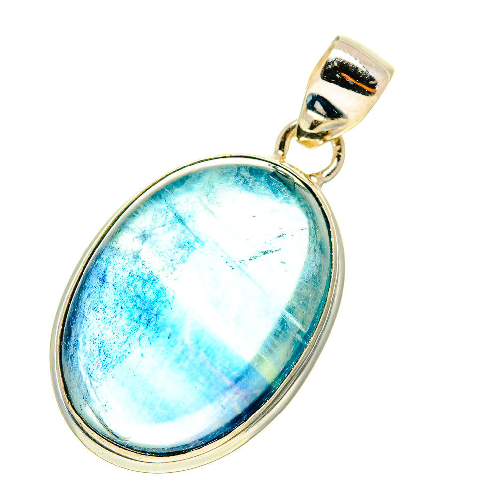 Blue Fluorite Pendants handcrafted by Anasilvercos - PD759855