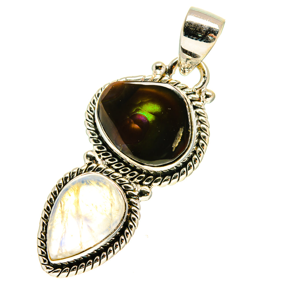 Mexican Fire Agate Pendants handcrafted by Anasilvercos - PD759857