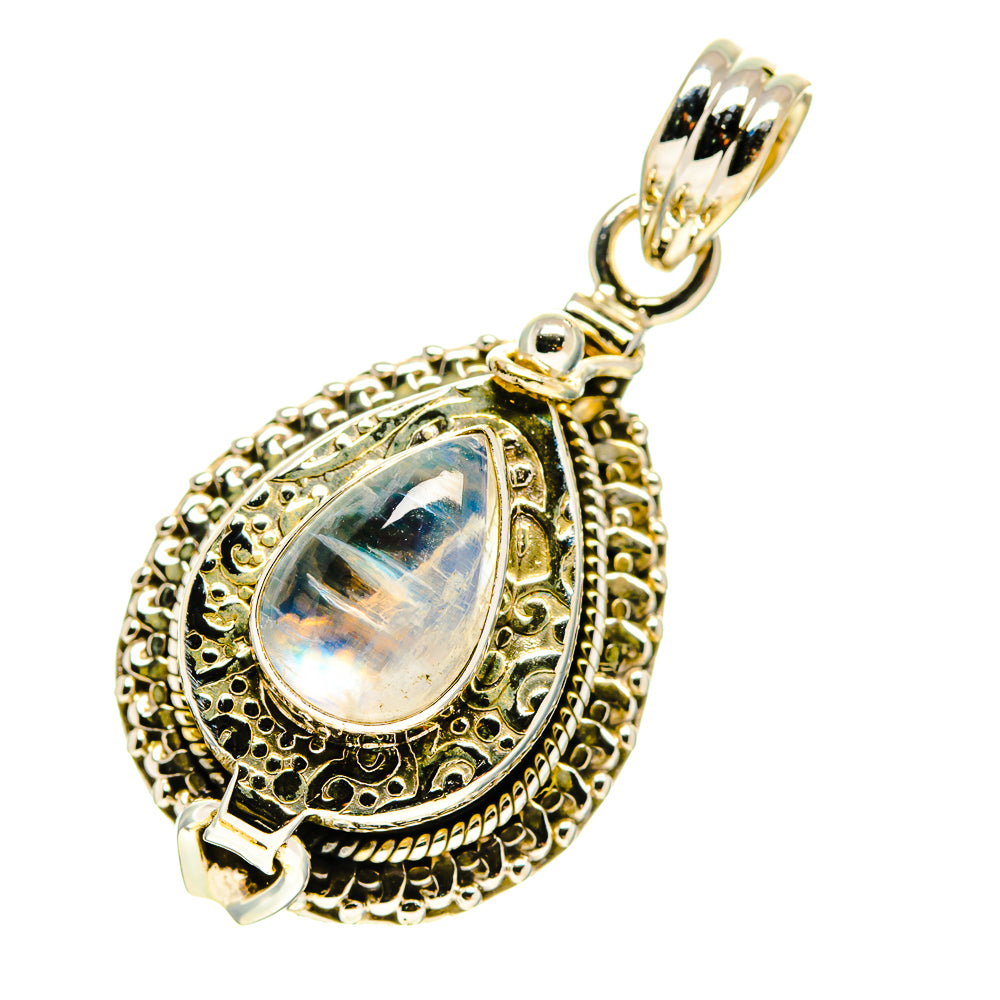 Rainbow Moonstone Pendants handcrafted by Anasilvercos - PD759876