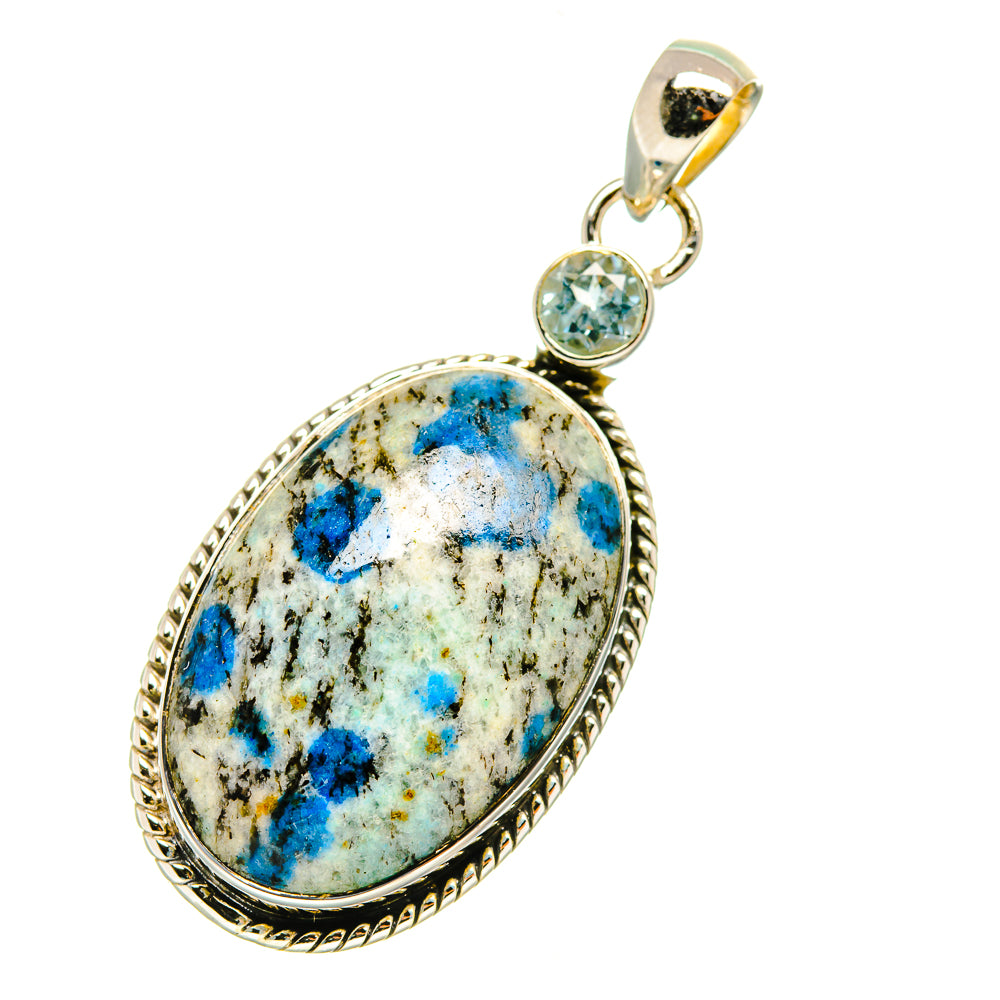 K2 Blue Azurite Pendants handcrafted by Anasilvercos - PD4610