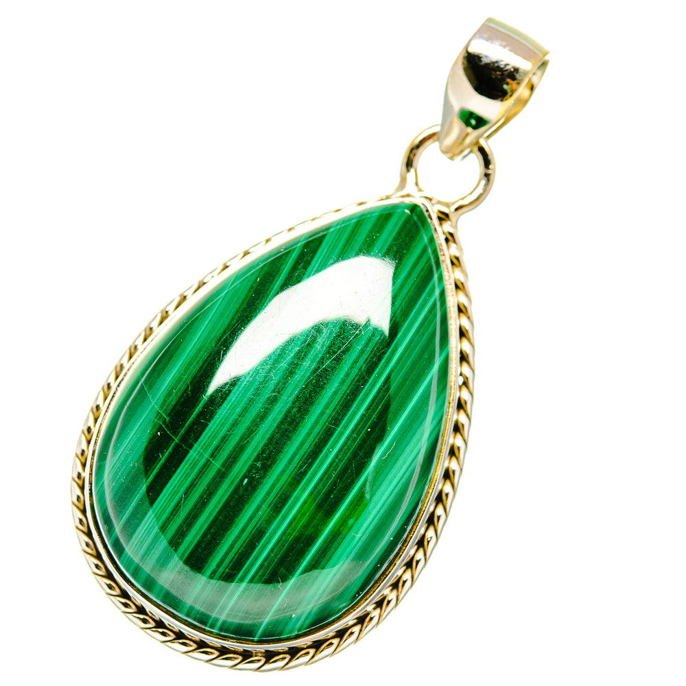 Malachite Pendants handcrafted by Anasilvercos - PD4613